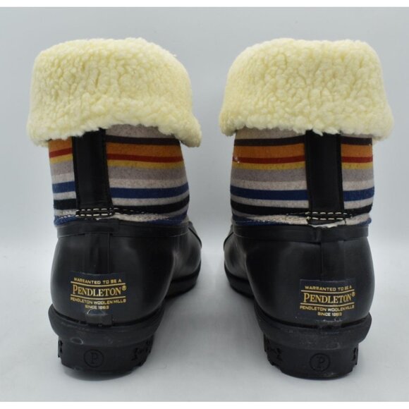 Pendleton Womens Size 8 Bridger Strip Mid Waterproof Insulated Duck Boots Shoes - Picture 6 of 11